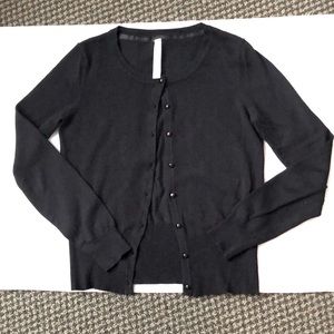 Black Button Down Cardigan Size Small